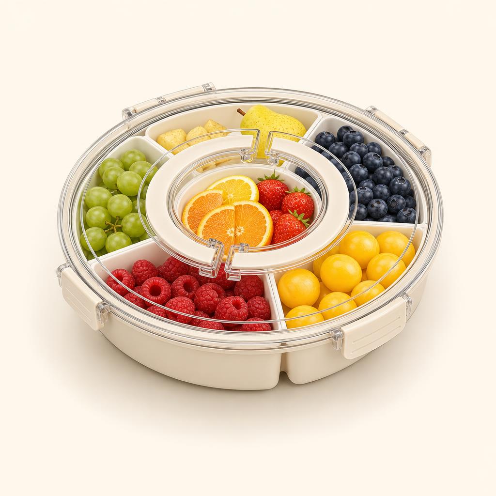 RotoTray 360 rotating snack tray, studio shot