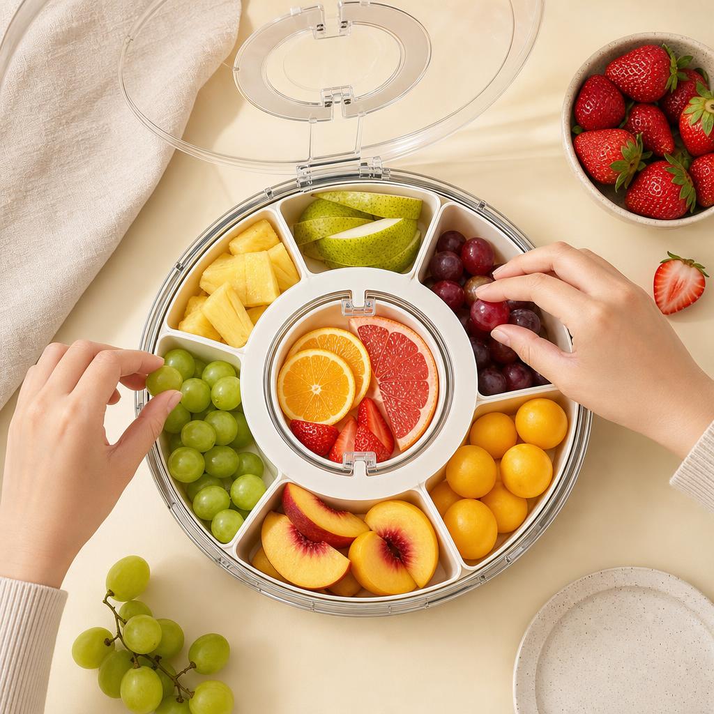 Fill each compartment